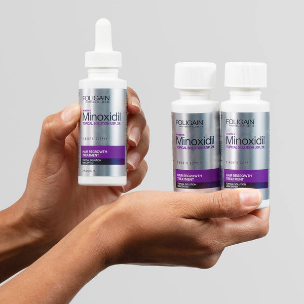 FOLIGAIN Minoxidil 2% Hair Regrowth Treatment For Women 6 Month Supply - FOLIGAIN
